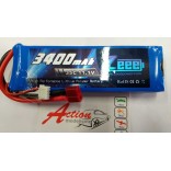 BATERIA DE LIPO 11.1V 3S 3400MAH 35C COM PLUG DEANS ZEEE POWER ZEE340035C3S